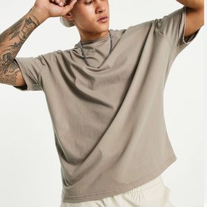 ASOS Design Men’s Beige Oversized T-Shirt